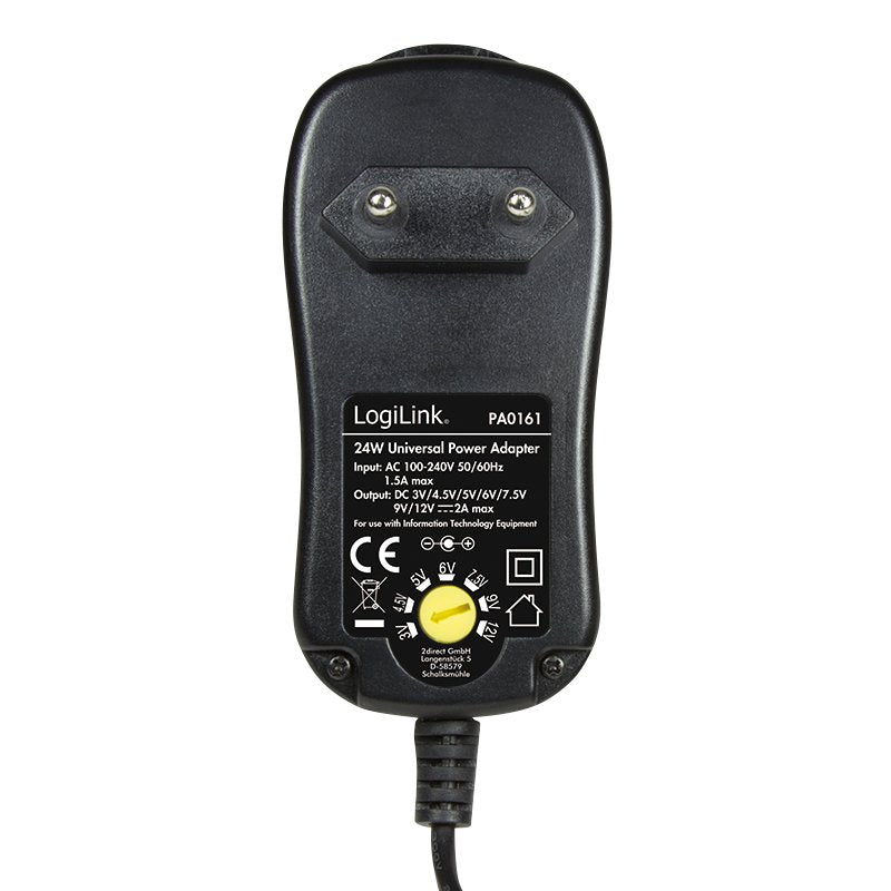 Cargador Universal Logilink 3-12v 24w Con 7 Enchufes Diferentes