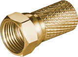 Twist-On F-Plug Connector 7.0 Mm - Copper-Gold-Plated, Big N