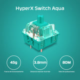 EAN 0196337969827 - HyperX Alloy Origins Core PBT HX Aqua Gaming Keyboard teclado Juego USB Negro imagen 7