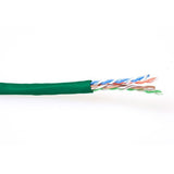 Bobina Cat 6 U/Utp  100m Flexible Verde, Awg24 Cu Pvc   Act