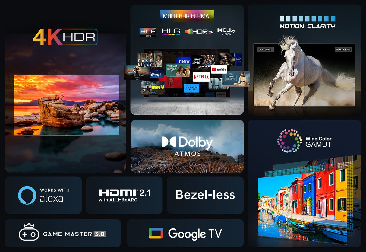 Tcl 43p755 Televisor Smart Tv 43" Direct Led Uhd 4k Hdr