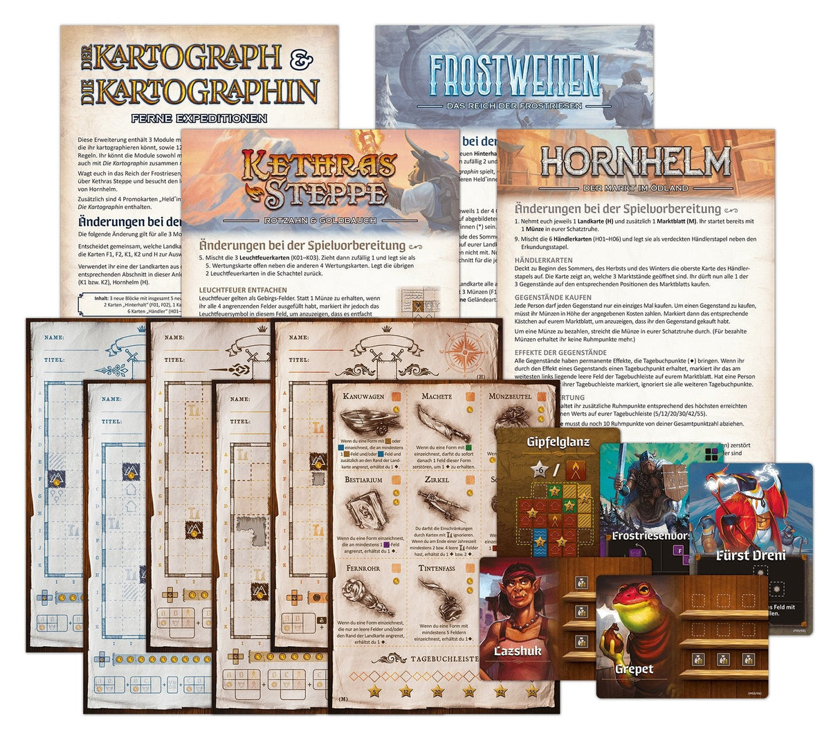 Pegasus The Cartographer & The Cartographer: Distant Expeditions, Expansión Del Juego De Mesa 51314g