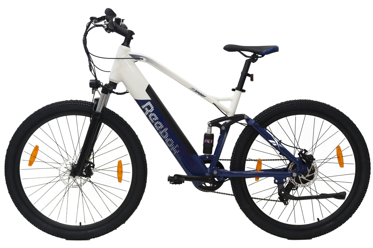 Bicicleta Eléctrica Reebok Rk-Fitmtbsp-Bw  Azul, Blanco Aluminio L 73,7 Cm (29") 25,5 Kg Litio