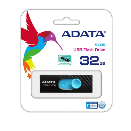 EAN 4713218462749 - ADATA UV220 unidad flash USB 32 GB USB tipo A 2.0 Negro, Azul imagen 2
