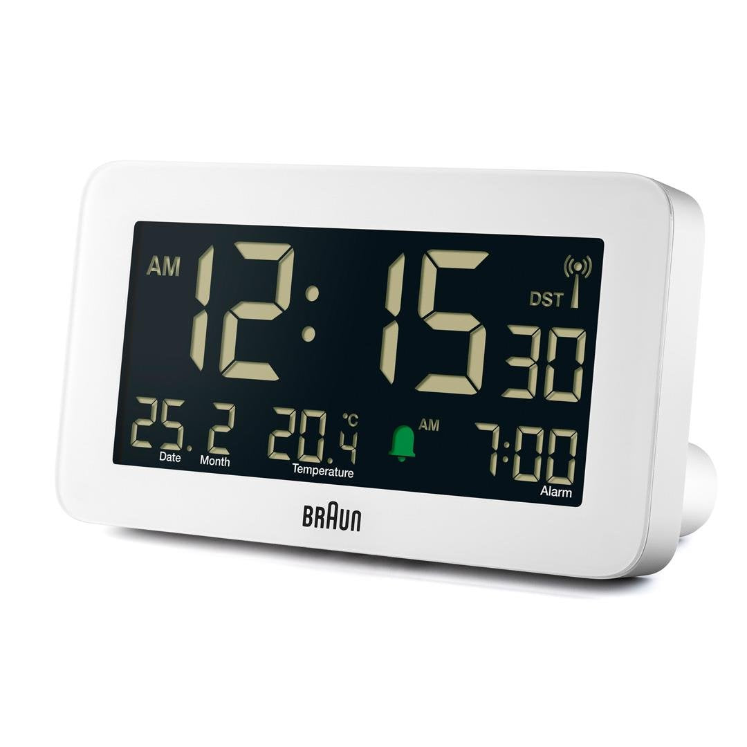 Braun Bc10w-Dcf Funk-Digitalwecker Para Die Mitteleuropäische Zeitzone (Dcf)
