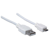 EAN 0766623323987 - Manhattan 323987 cable USB USB 2.0 1 m USB A Micro-USB B Blanco imagen 2