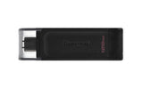 EAN 0740617305371 - Kingston Technology DataTraveler 70 unidad flash USB USB Tipo C 3.2 Gen 1 (3.1 Gen 1) Negro imagen 1