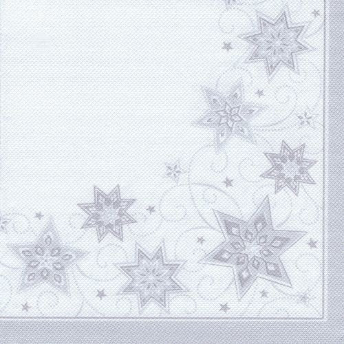 Papstar Servietten Just Stars, Blanco 20 Unidades