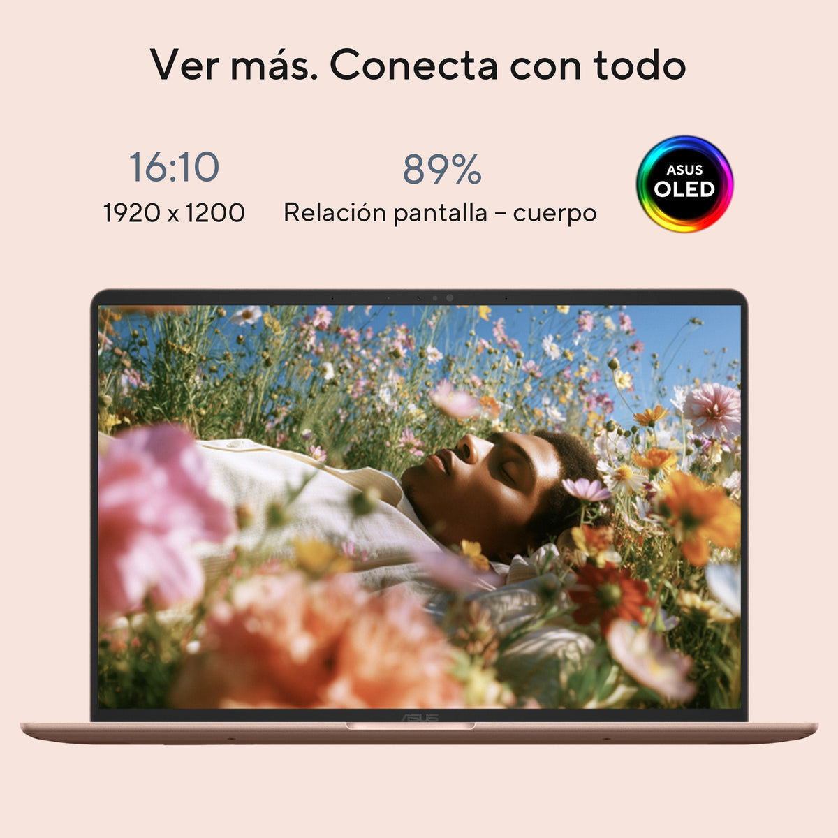 Portátil Asus Zenbook 14 Oled Ux3480qa U1090w Copilot+ Pc 14 " Wuxga Snapdragon X X1 26 100 45 Tops 16gb 256gb Ssd W11h Sin Cargador