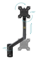 EAN 8433281016491 - TooQ LP1334TNR-B soporte para monitor 86,4 cm (34") Escritorio Blanco imagen 3