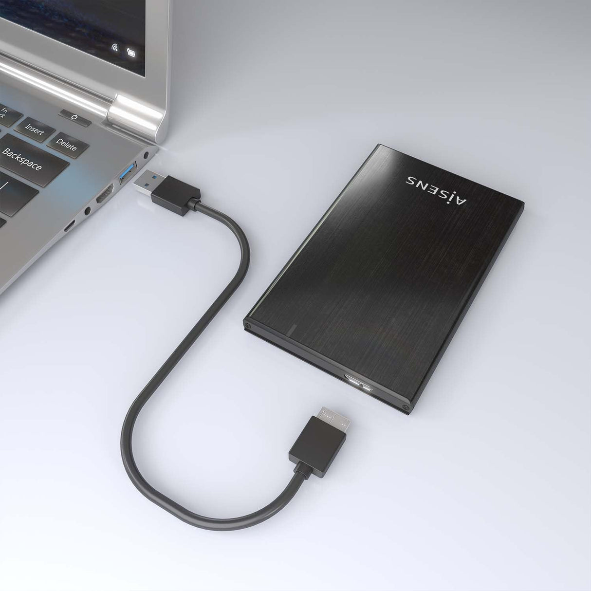 Aisens Caja Externa 2,5&Quot; Ase-2528b 9.5mm Sata A Usb 3.0/Usb3.1 Gen1, Negra