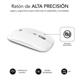 Teclado Y Ratón Inalámbrico Subblim Oco010 Combo Multidispositivo Compacto Plata