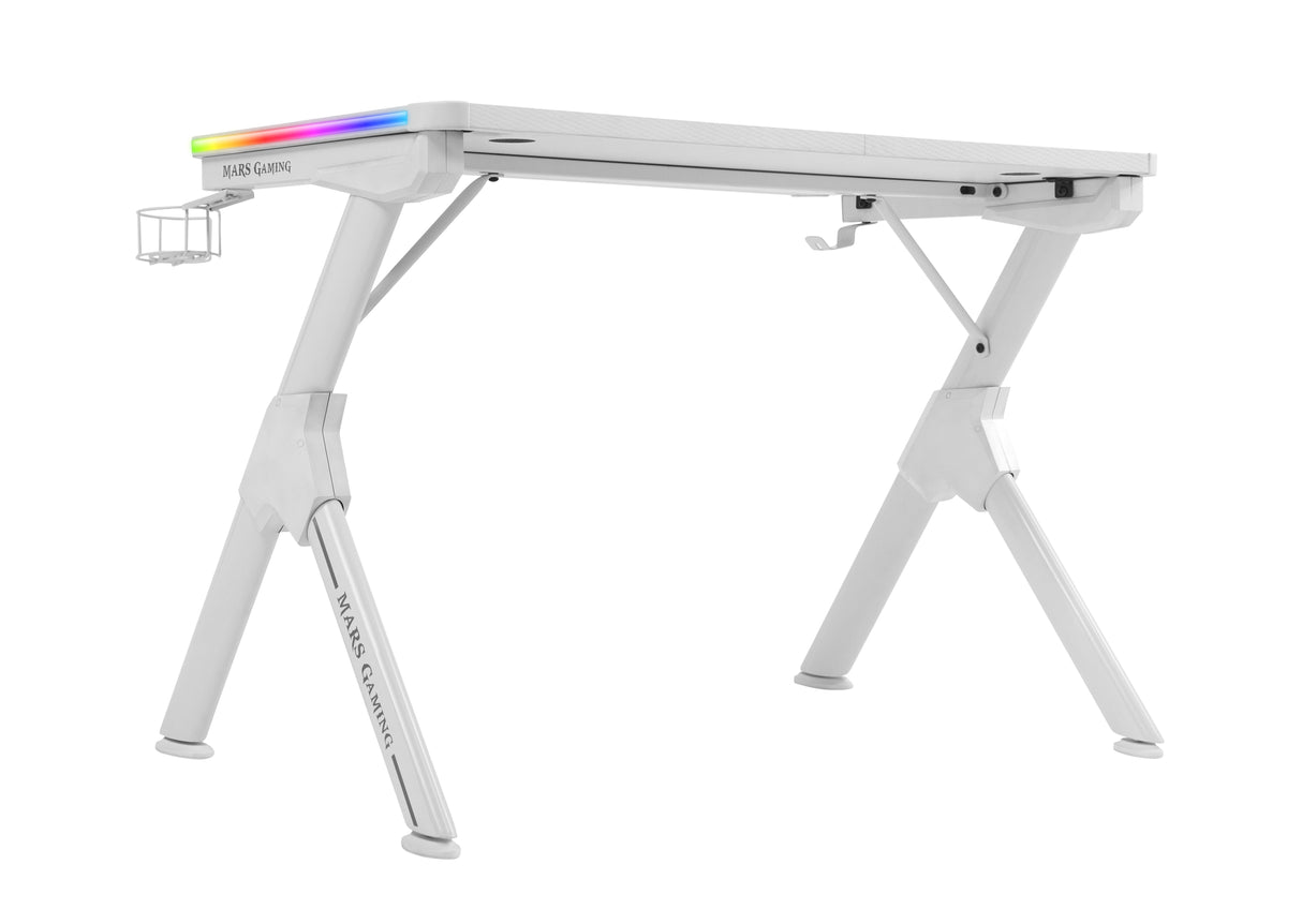 Mesa Gaming Mars Gaming Mgdrgb 110 X 60 X 75cm Blanca