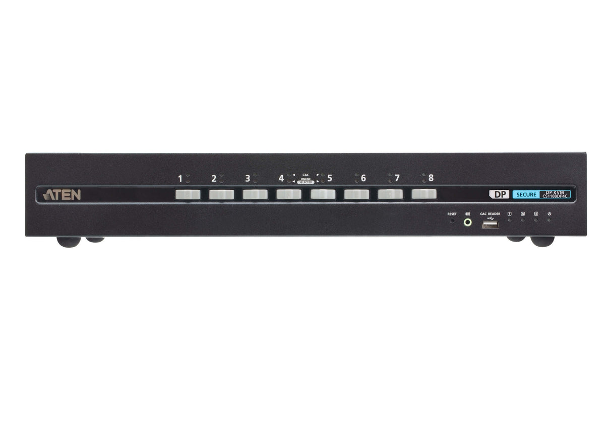 8-Port Usb - 4k Displayport    Cpnt Secure Kvm Switch With Card Read