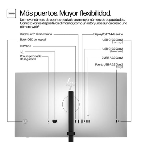 EAN 5715063476390 - HP Series 7 Pro 727pq pantalla para PC 68,6 cm (27") 2560 x 1440 Pixeles Quad HD LCD Plata imagen 3