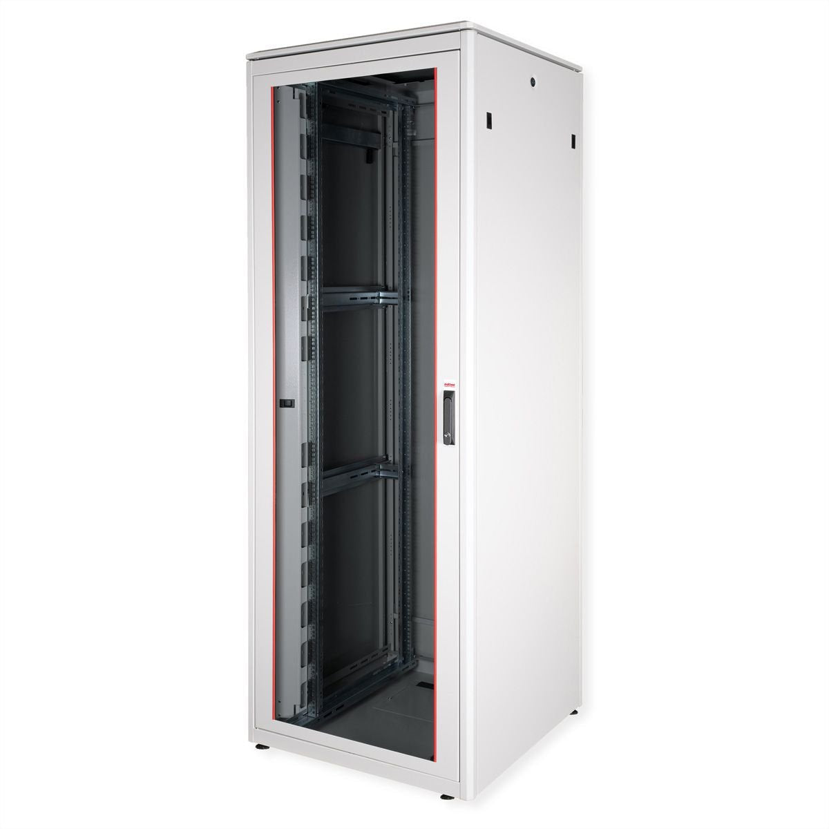Roline 19-Zoll Netzwerkschrank Pro 47 He, 800x800 Bxt Glastr Grau