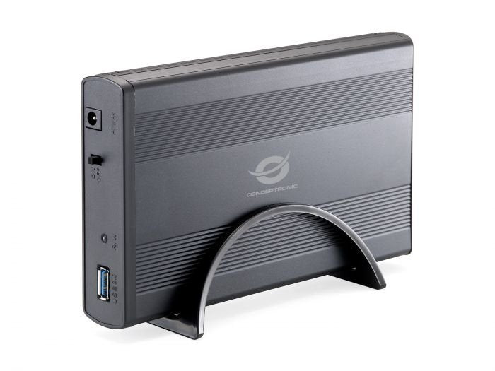 Conceptronic Caja Externa 3.5" Sata Hd Usb 3.0 Negro Sin Tornillos C20-300