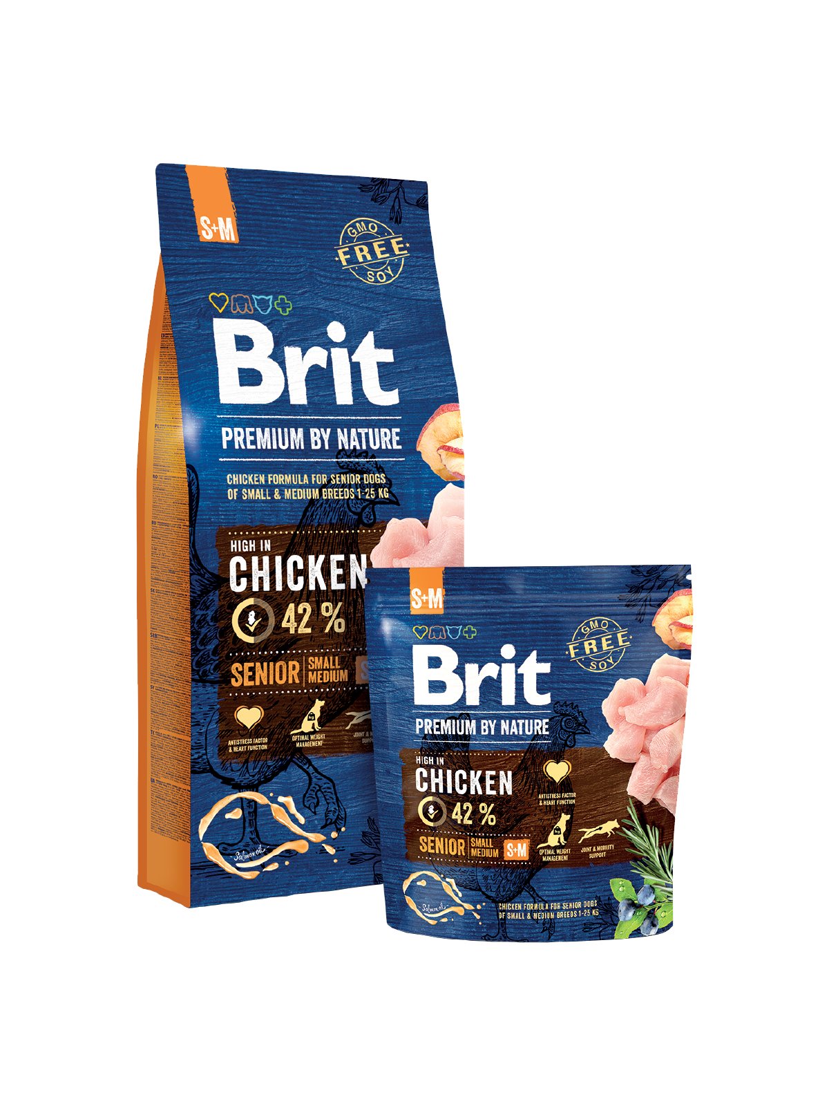 Feed Brit Premium By Nature Senior S+M (8 Kg ) Comida Perro