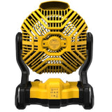 Ventilador De Batería Dewalt Dce512n, 18 Voltios Amarillo/Negro, Sin Batería Ni Cargador Dce512n-Xj