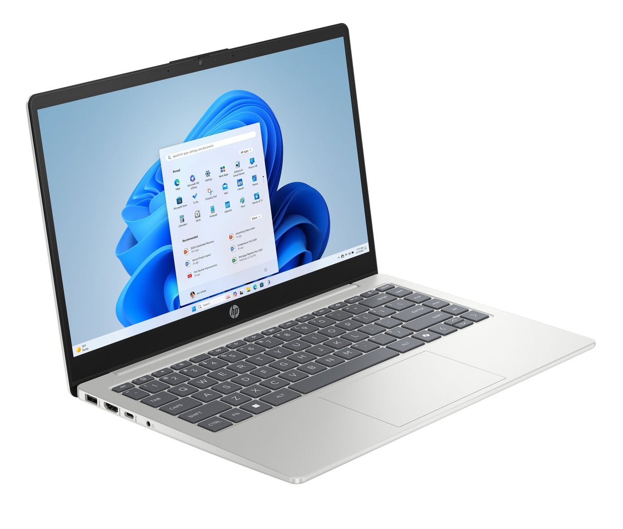 Hp Ai Laptop 14-Hc0000ns Ai Pc Intel Core Ultra 7 255u / Hasta 5.2 Ghz Win 11 Home Intel Graphics 16 Gb Ram 1 Tb Ssd Nvme 14" Ips 1920 X 1080 (Full Hd) Wi-Fi 6 Bluetooth Plata Natural Gris Suave (Teclado) Kbd: Español