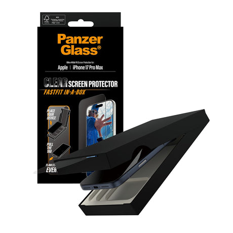 EAN 5715685026706 - PanzerGlass ® Screen Protector iPhone 17 Pro Max | Ultra-Wide Fit w. FASTFIT IN-A-BOX Protector de pantal imagen 5