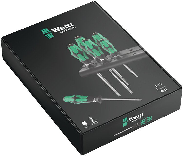 Wera 334/6 Kraftform Juego Destornillador Estándar