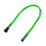 Cable De Extensión Nanoxia De 3 Pines, 30 Cm, Sencillo, Verde Neón