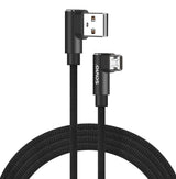 EAN 5901986047162 - Savio CL-161 dwustronny kabel USB- micro USB, 1m, ktowy, oplot cable USB USB 2.0 USB A Micro-USB A Negro imagen 1