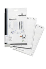 Insertar Carteles Durable Badgemaker 60x90mm 160 Piezas Blanco