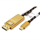 Roline Gold Usb Typ C - Displayport Adaptercable, V1.2, St St, 1 M