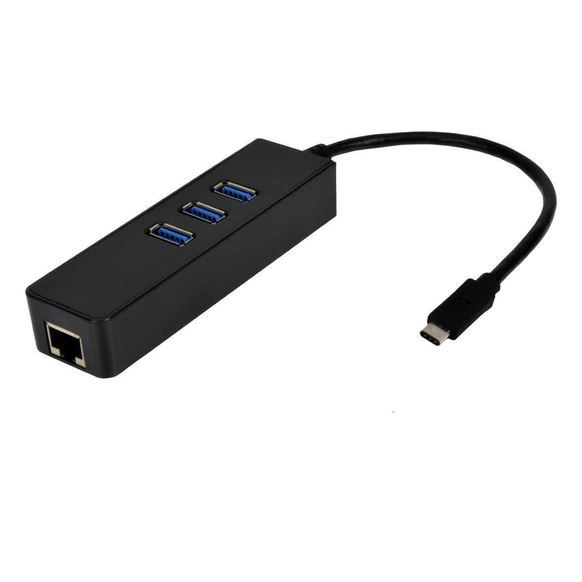 Mcl Usb Type-C To Gigabit Ethernet Adapter With 3 Ports Hub Usb 3.0