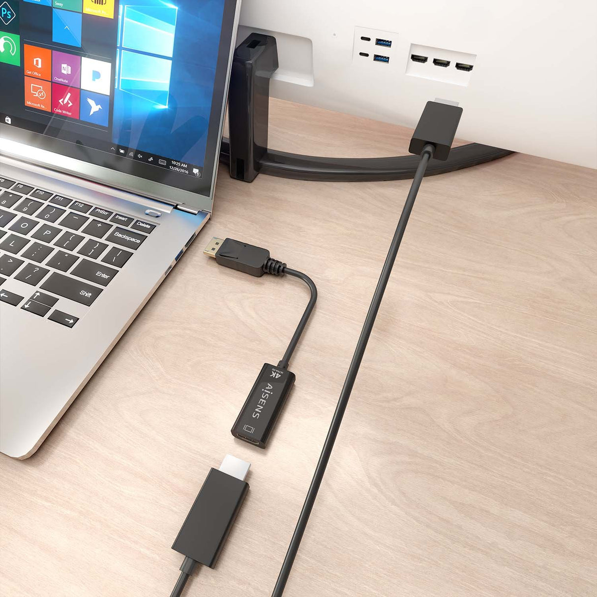 EAN 8435739902219 - AISENS A125-0905 adaptador de cable de vídeo 0,15 m HDMI tipo A (Estándar) imagen 5