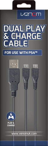 Venom Ladecable Controller 2usb 3m Ps4