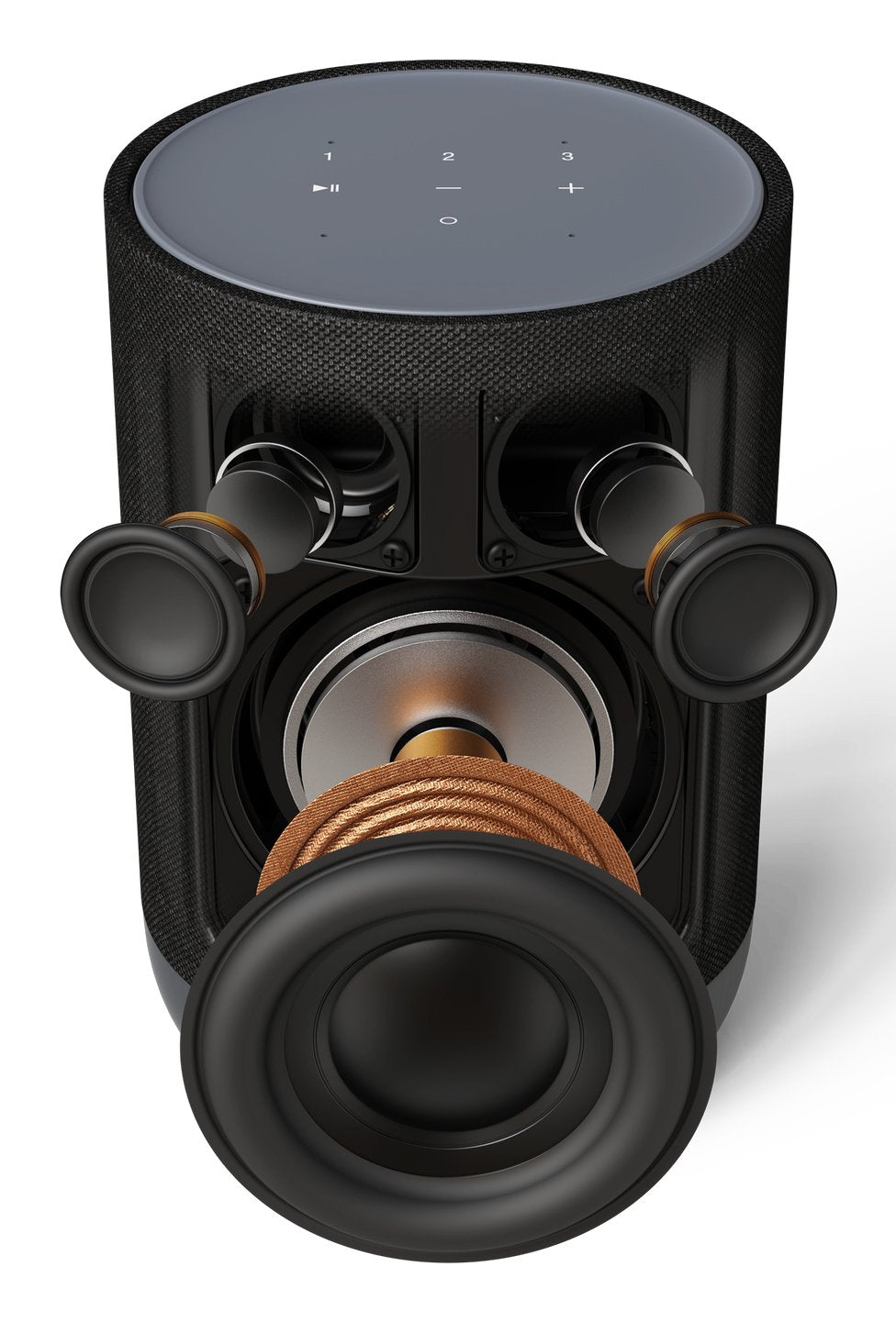 Denon Home 200 Silver Altavoz Inteligente Inalámbrico Con Tecnología Heos Y Sonido Dolby Atmos.