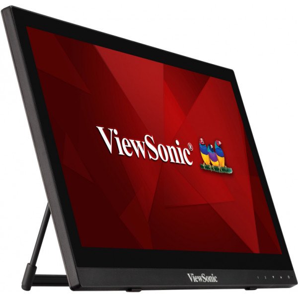 Monitor Viewsonic 15.6  Td1630-3 Tactil Negro 1xhdmi/1xvga/1xusb/1366x768/12ms/Vesa 75x75/Mmedia Td1630-3
