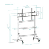 Soporte Suelo Ruedas "Optimus" 60-105"