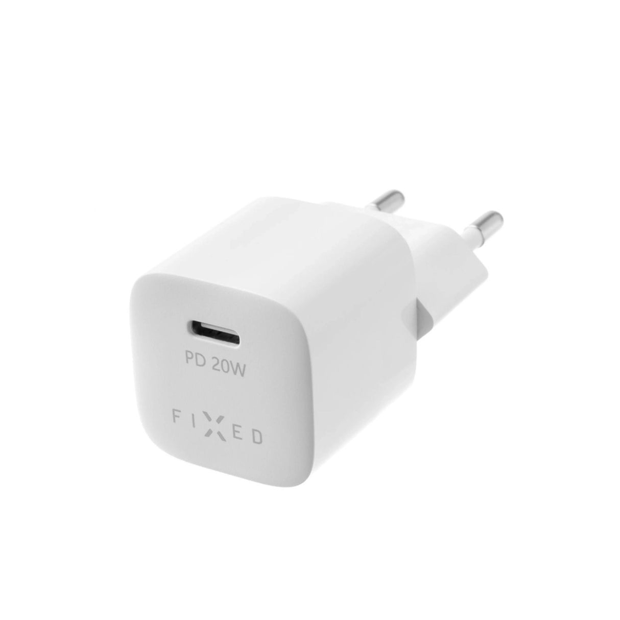 Fixed Mini Travel Charger 20w+ Usb-C Usb-C Cable, White