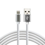 Cable Everactive Usb Lightning 1m - Blanco, Silicona, Soporte De Carga Rápida, 2,4a - Cbs-1iw