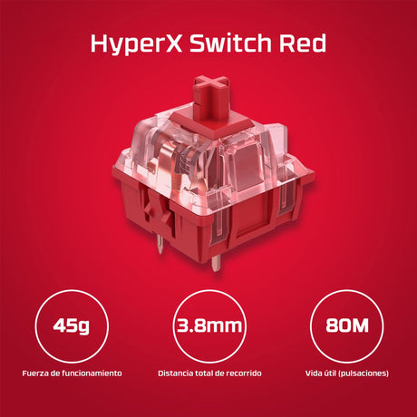 EAN 0196548062249 - HyperX Alloy Origins Core PBT HX Red Gaming Keyboard teclado Juego USB Negro imagen 7