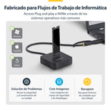 EAN 0065030912563 - StarTech.com 1USB3-NVME-DOCK base de conexión para disco duro USB 3.2 Gen 2 (3.1 Gen 2) Type-C Negro imagen 10