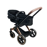 Simba-Dickie Mon Grand Poupon 36-42cm Cybex Puppenwagen (Negro/Roségold) 9000142070