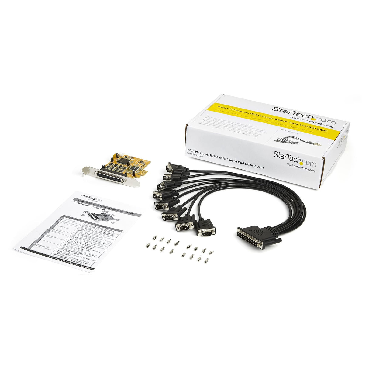 Startech Tarjeta Pci Express Serie De 8 Puertos Rs