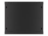 Lanberg Armario Rack 19 "Montaje Pared 9u / 600x600 Con Puerta Metal Negra (Paquete Plano)