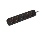 EAN 5901969429213 - Lanberg PS0-05F-0300-BK base múltiple 3 m 5 salidas AC Interior Negro imagen 1