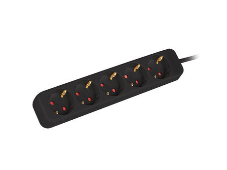 EAN 5901969429213 - Lanberg PS0-05F-0300-BK base múltiple 3 m 5 salidas AC Interior Negro imagen 1