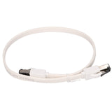 Extralink Lan Patchcord Cat.8 U Ftp 0,5m 40g Flat Shielded Foiled Twisted Pair Bare Copper White