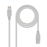 Nanocable Cable Prolongador Usb-A 2.0 Macho A Usb-A Hembra 3m