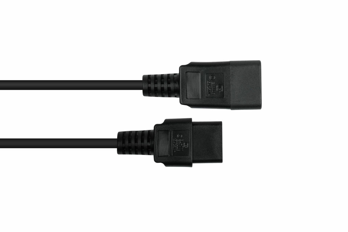 Kabelmeister Cable Alargador Iec C20 An C19 Negro. 2 M