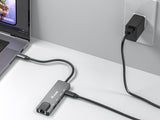 Equip Dock Usb-C->Hdmi, Gigabit Lan, 2xusb3.0, 100wpd 0,25m