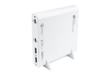 Good Connections Estación De Carga Rápida De Escritorio Usb 120w 4 Puertos Blanco